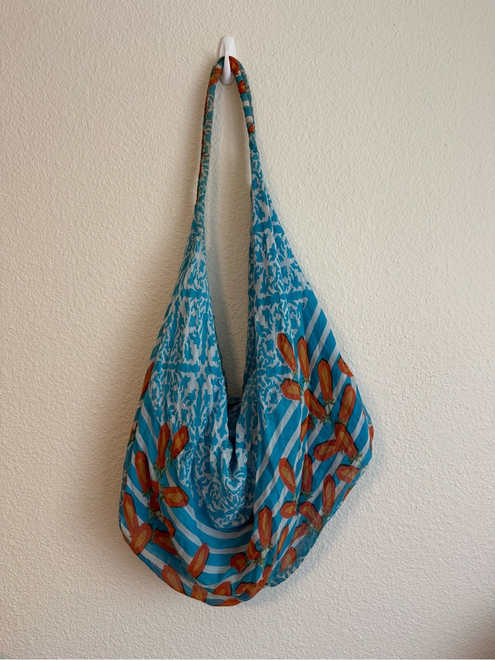 Bottega Positano Italian Cotton Beach Hobo Bag